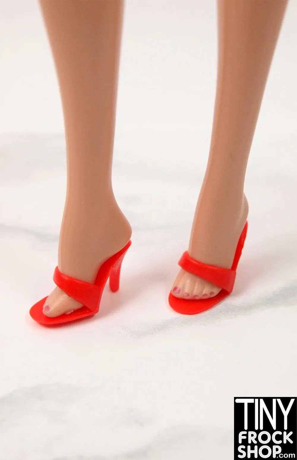 12" Fashion Doll Quality Peep Open Toe Stilettos - More Colors