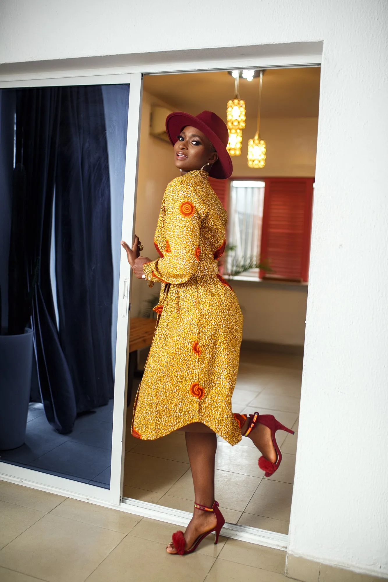 African Ankara Tadala Shirt Dress