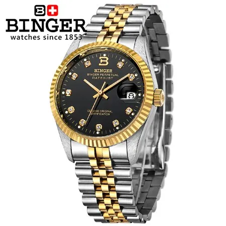 Binger Swiss Striped Mechanical Men's Watch B 552 M