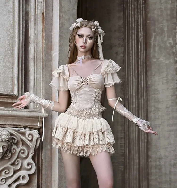 [Blood Supply]Regal Ballet Lace & Tulle Set