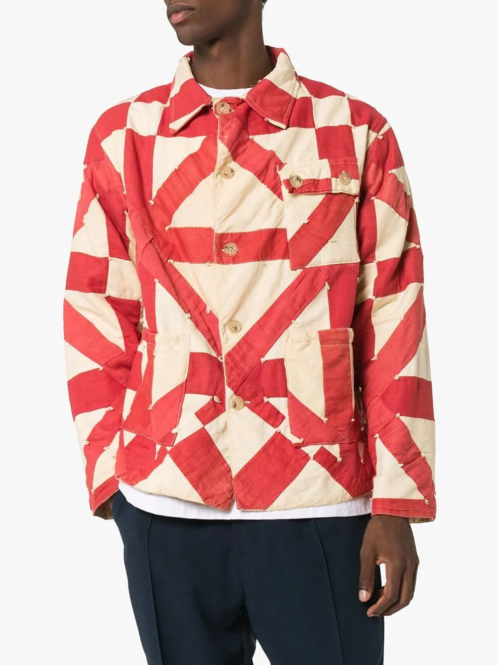 Bode Asterix Print Jacket