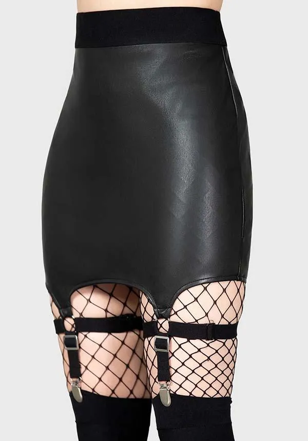 Cassandra Black | PU MINI SKIRT*