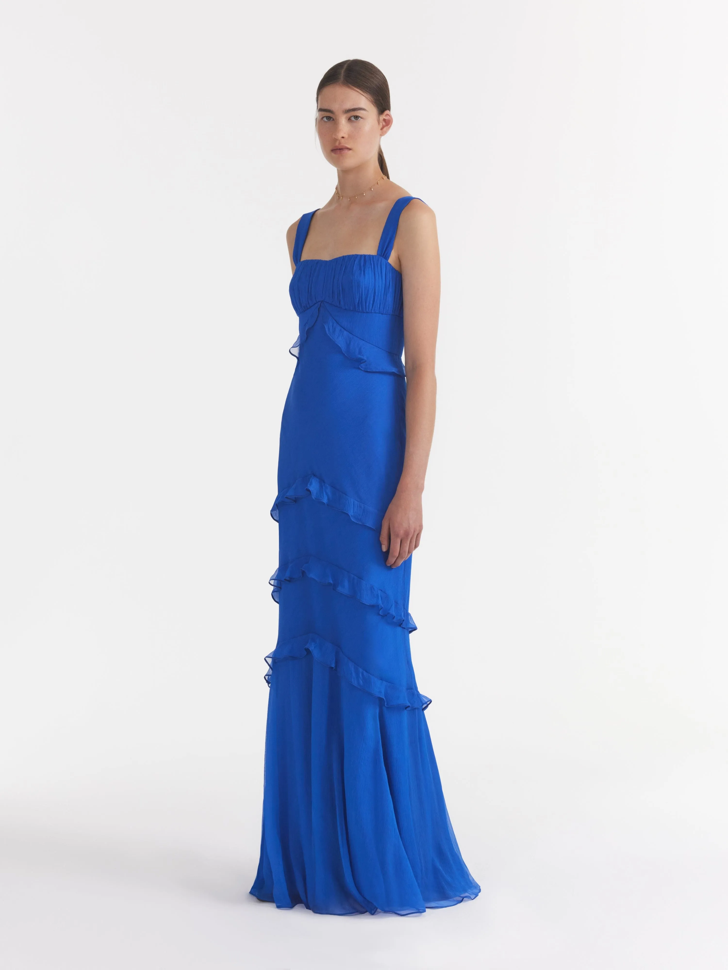 Chandra Dress in Lapis Blue