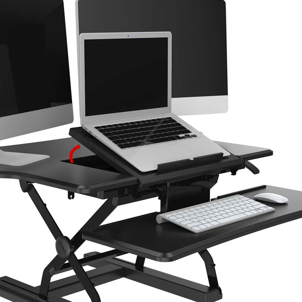 Charge & Stand 36″ Ergonomic Desk Riser with USB