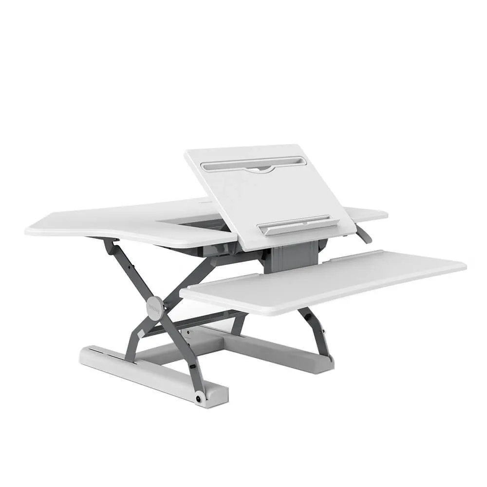 Charge & Stand 36″ Ergonomic Desk Riser with USB