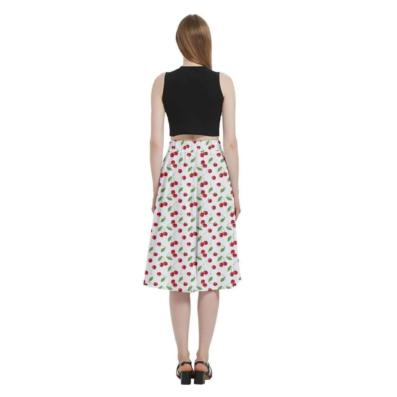 Cherry Bombshell Full Circle Skirt