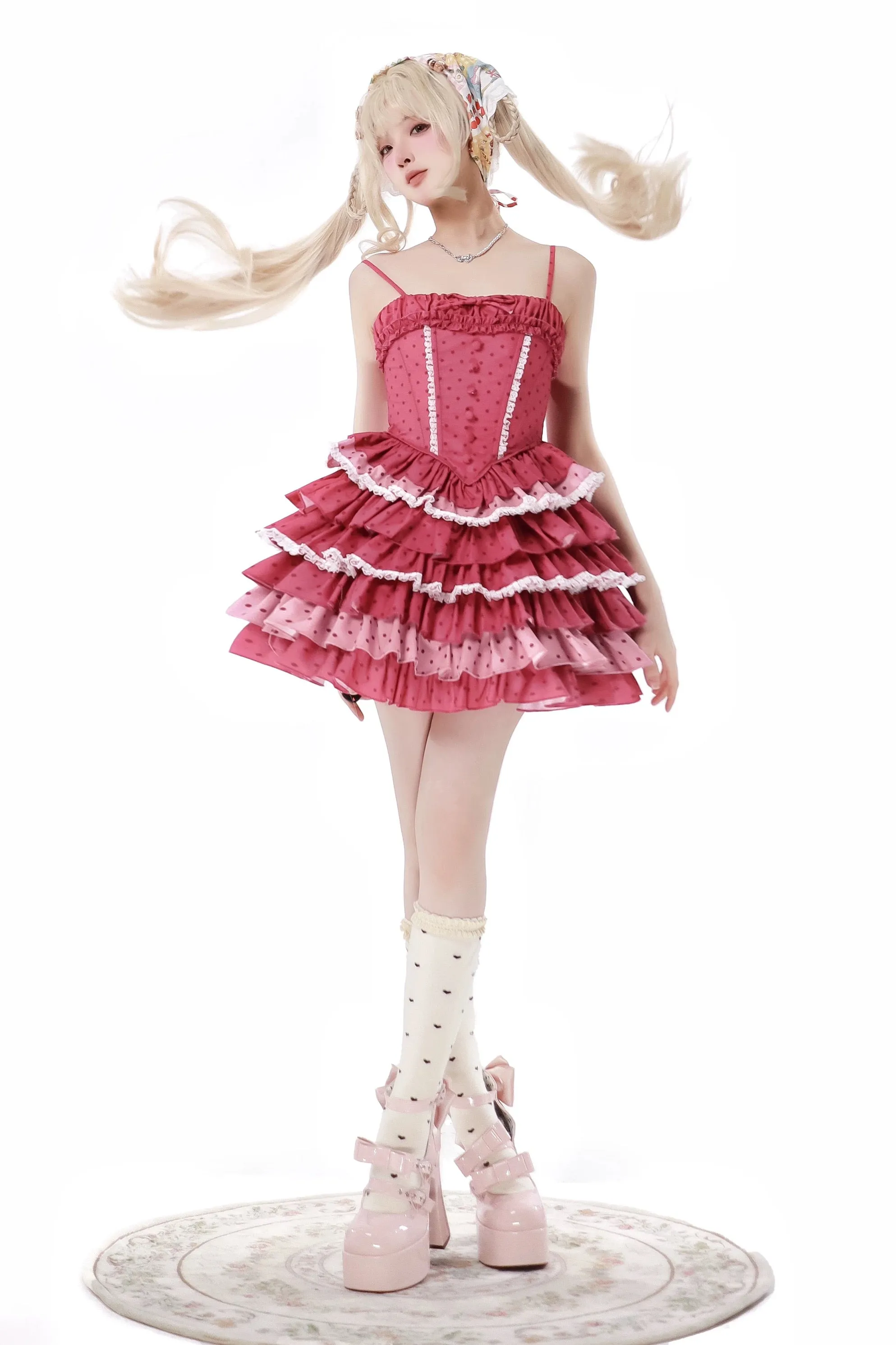 Christmas Respberry Pie Lolita Fashion Mini Dress