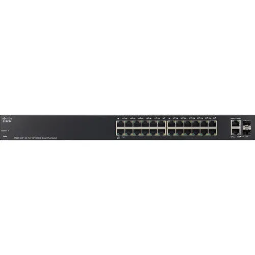 Cisco SF220-24P-K9-NA PoE  Smart Switch with 24 x 10/100 Mb/s Ethernet Ports