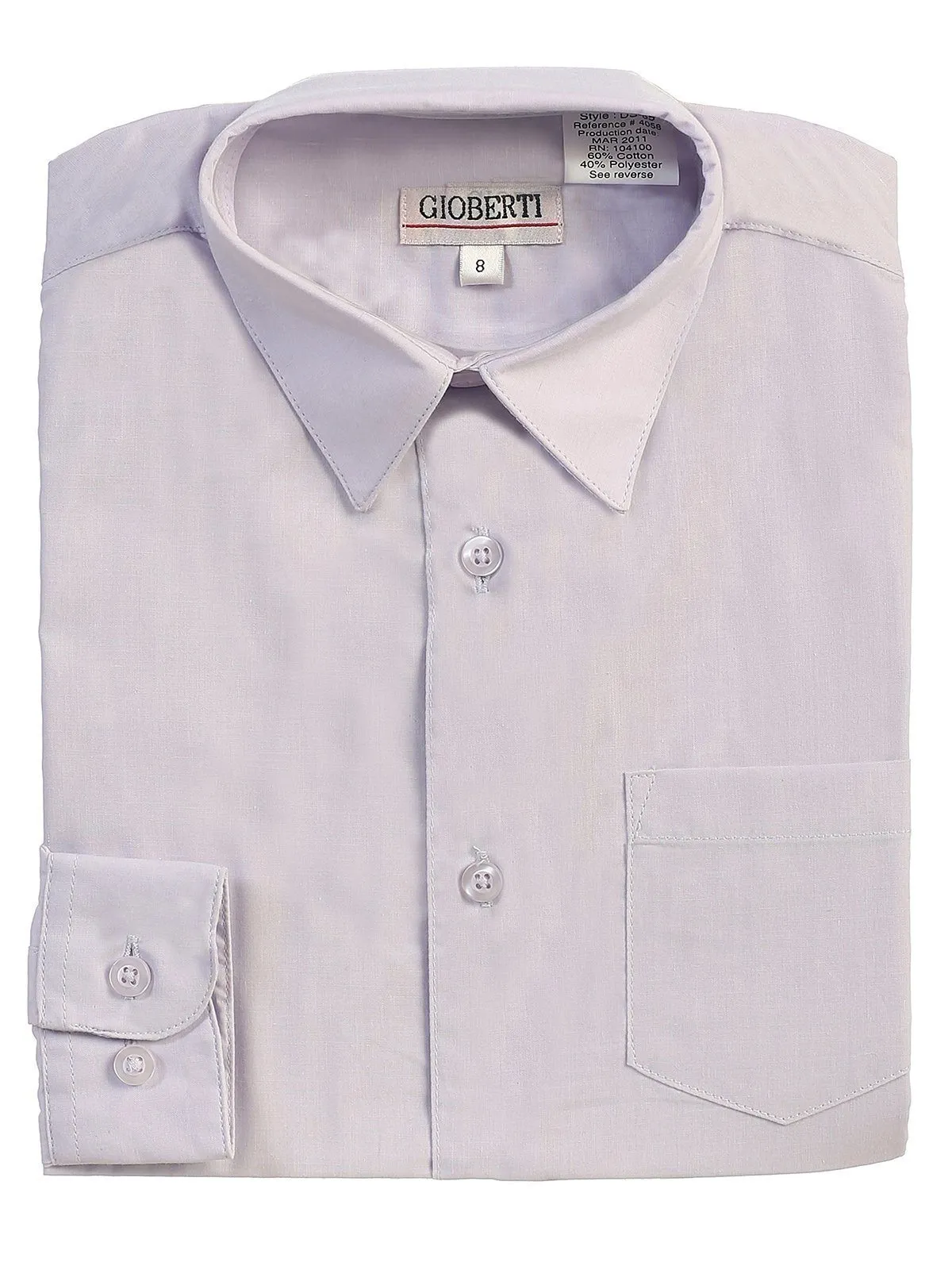 Classic Lilac Boys Dress Shirt