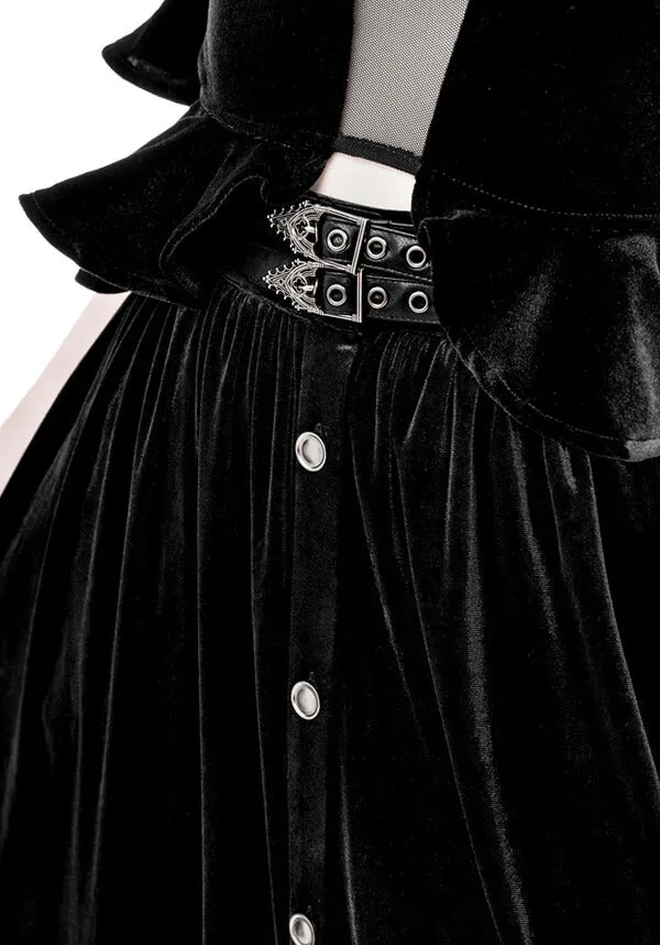 Crypt Velvet | MIDI SKIRT*