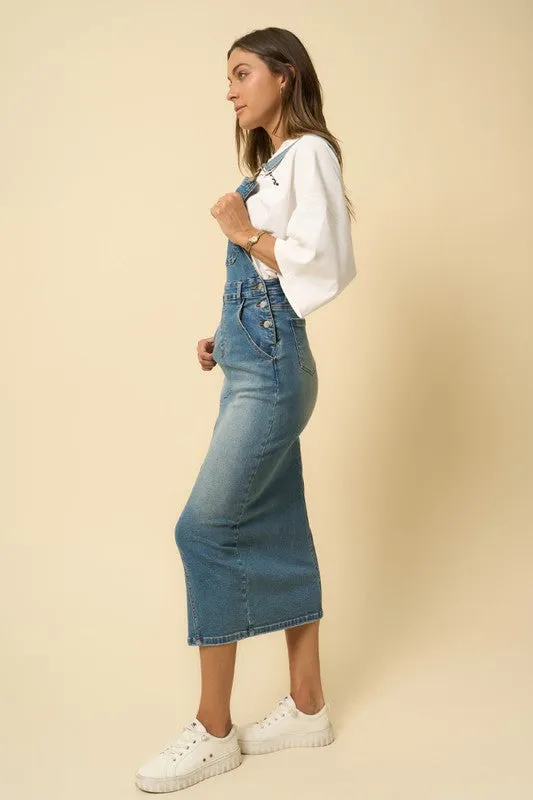 Denim Lab USA OVERALL LONG SKIRT