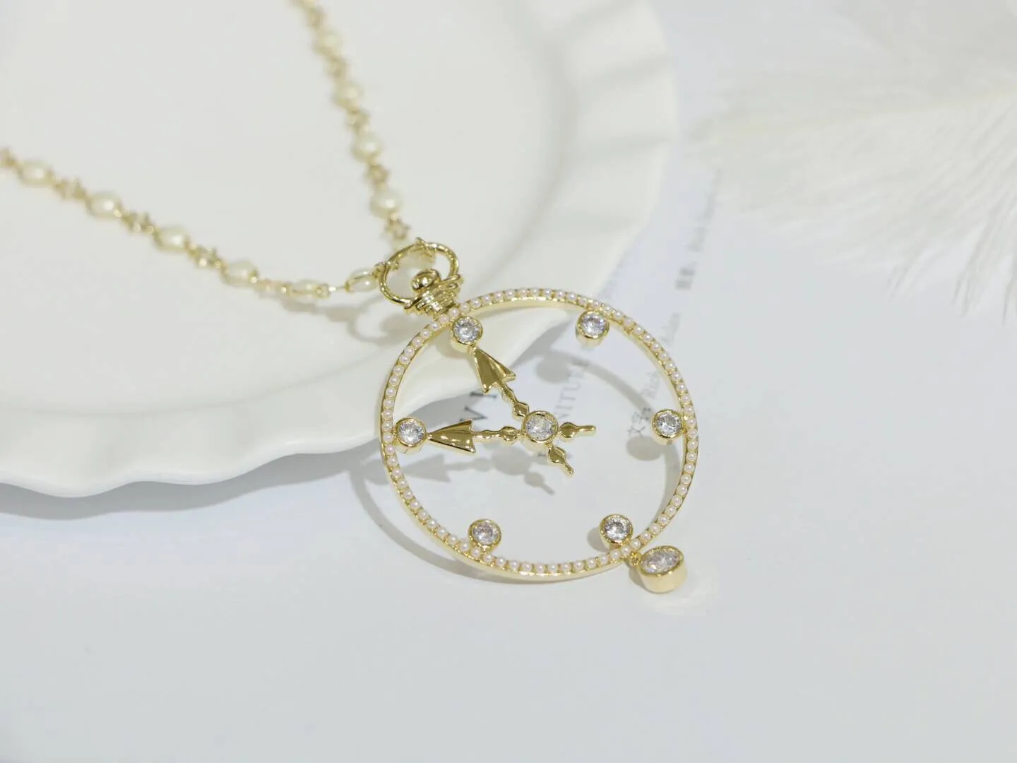 Eternal Timeless Clock Necklace