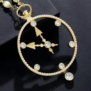 Eternal Timeless Clock Necklace