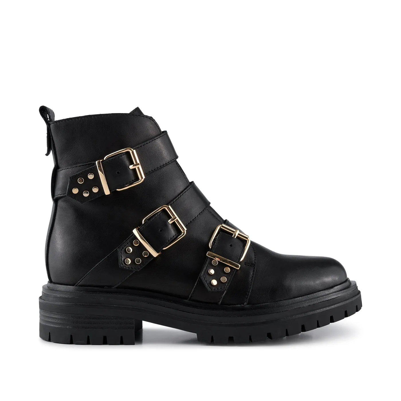 Franka boot leather - BLACK