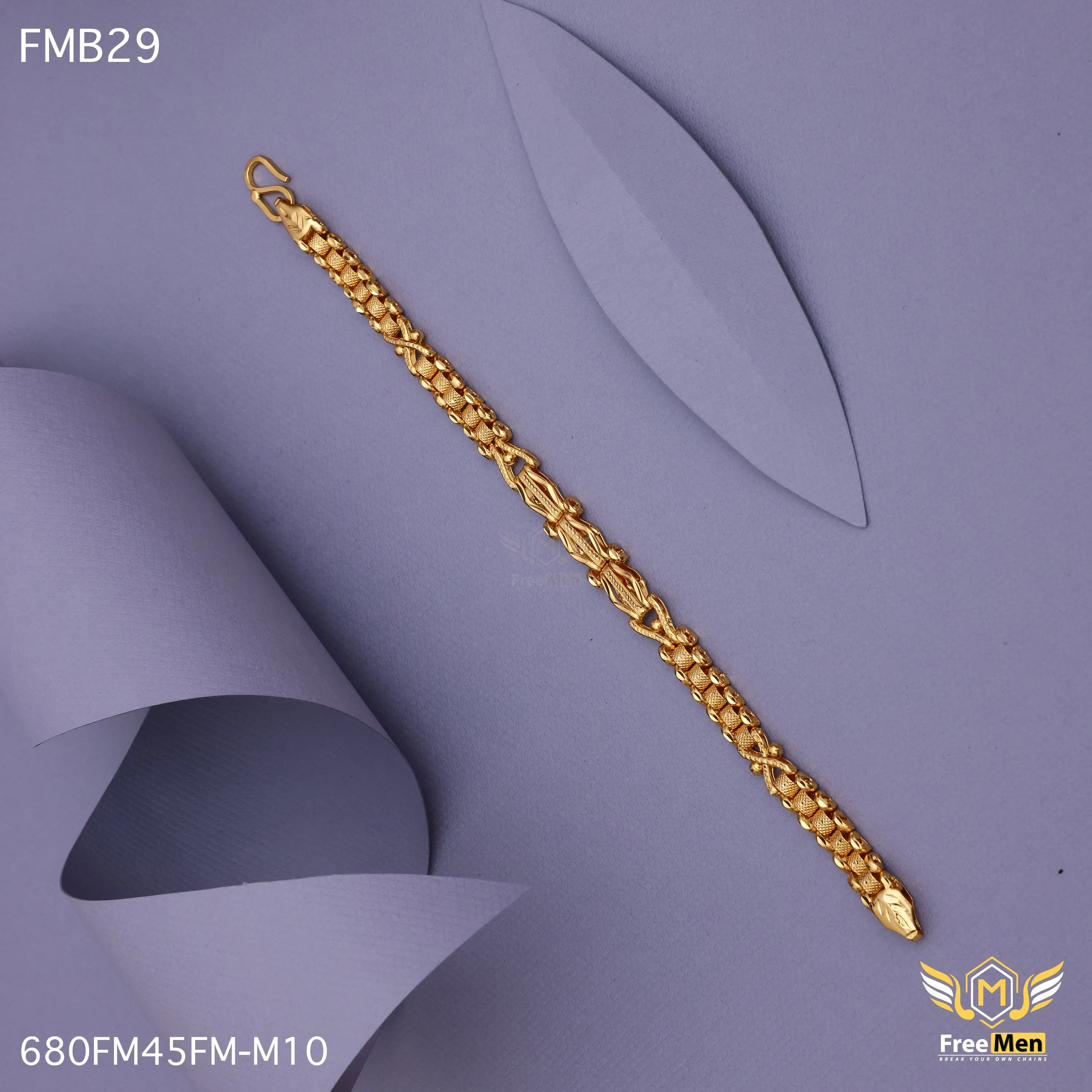 Freemen Delicate X Shape Design Bracelet for Men - FMB29