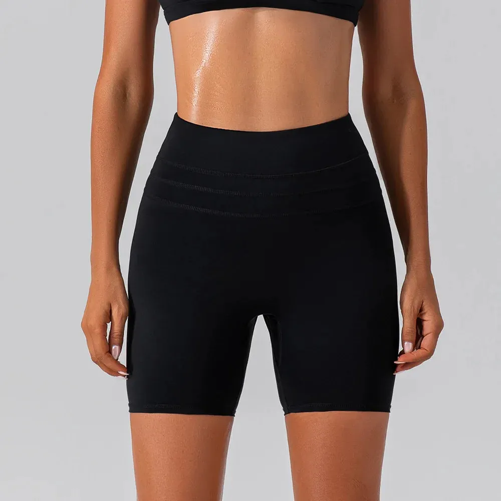 Hearuisavy Running Buttock Lift Yoga Clothes Sports Short