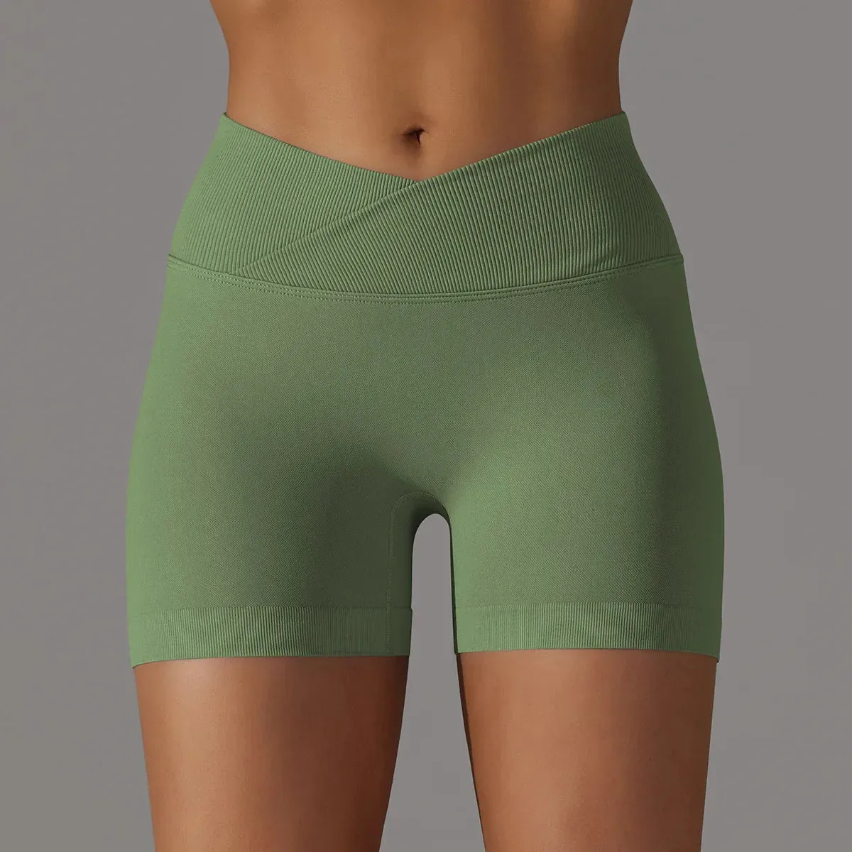 High Waist Soft Breathable Fabric Sports Short