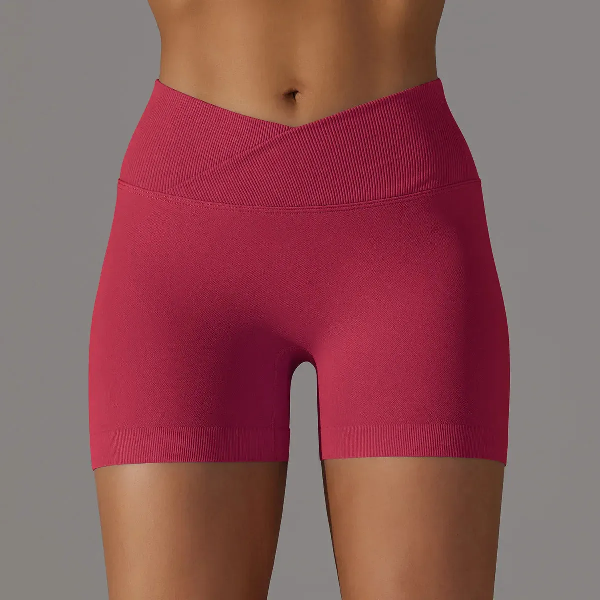 High Waist Soft Breathable Fabric Sports Short