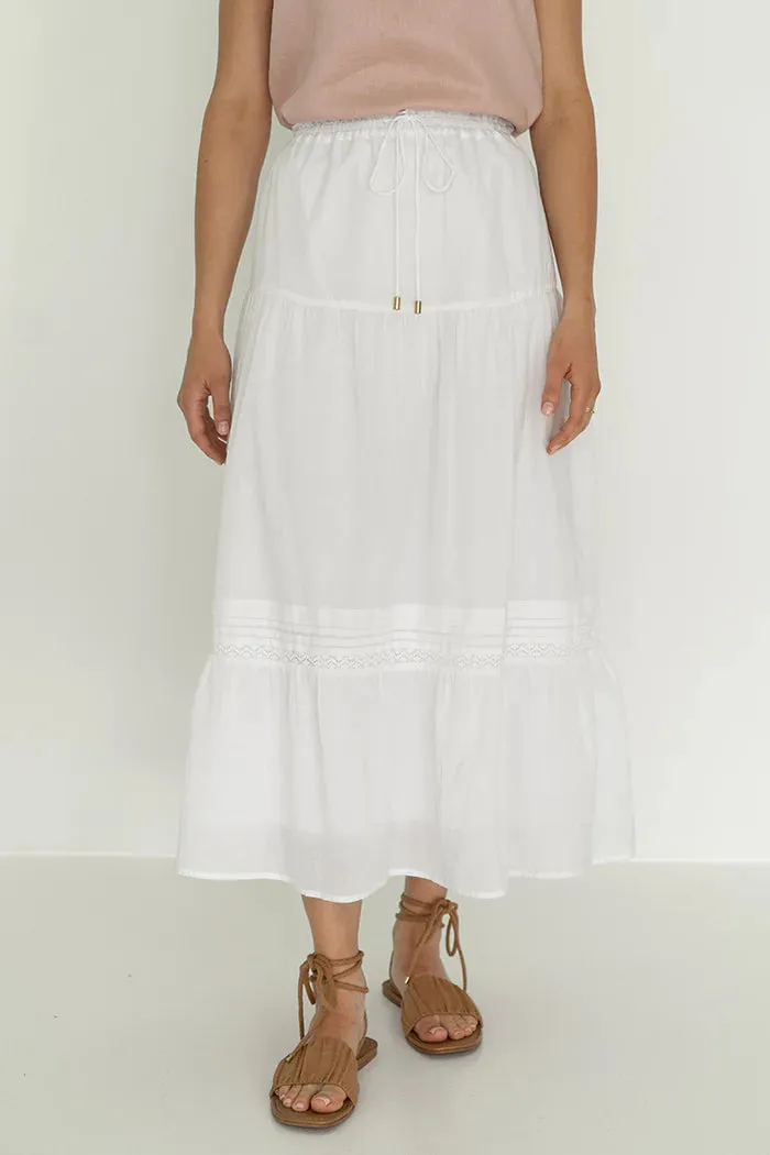 HUMIDITY - HAVEN SKIRT - WHITE