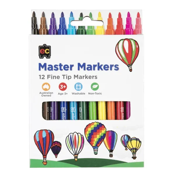 Master Markers Packet of 12