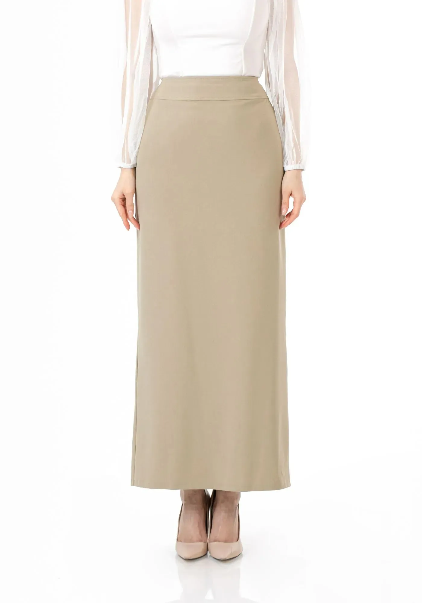 Maxi Back Slitted Pencil Skirt