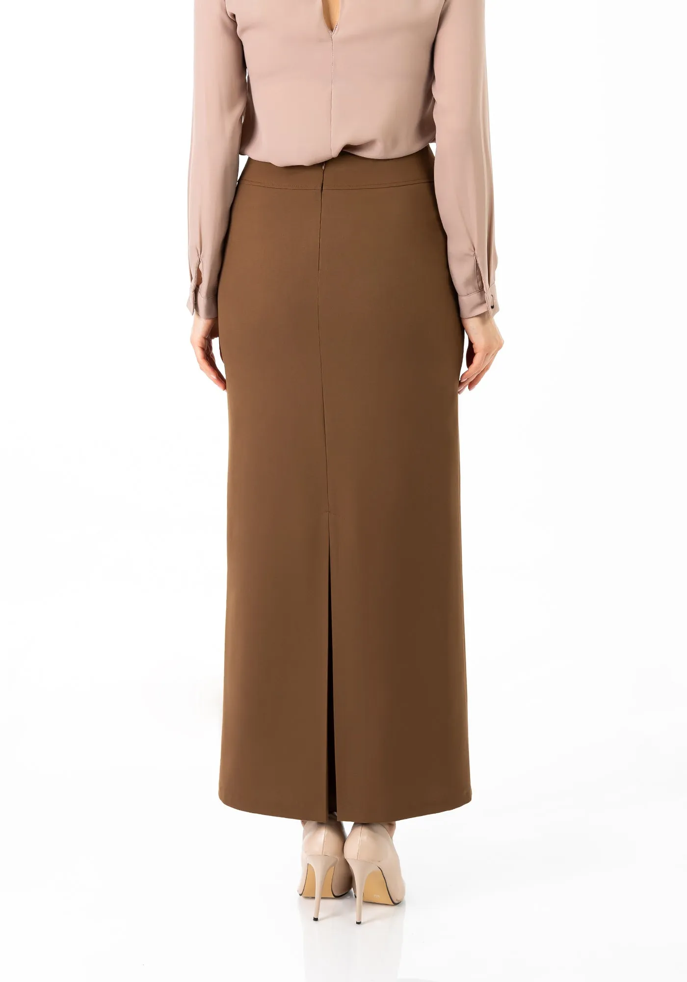 Maxi Back Slitted Pencil Skirt