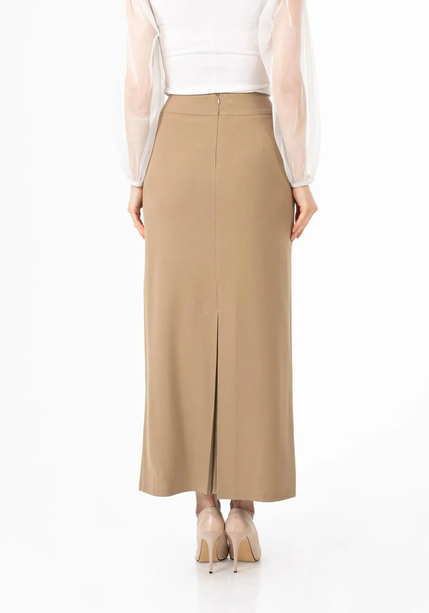 Maxi Back Slitted Pencil Skirt