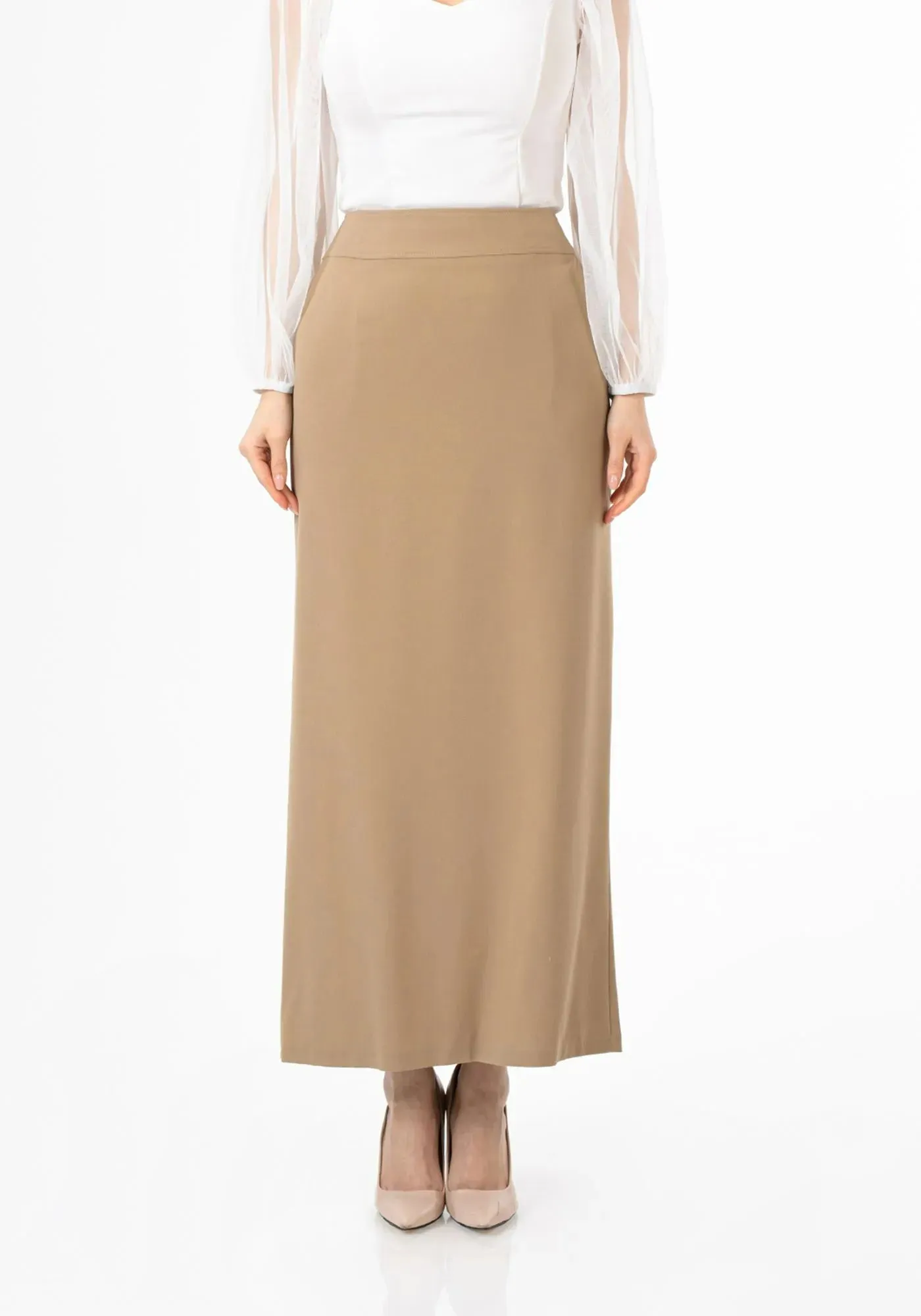 Maxi Back Slitted Pencil Skirt