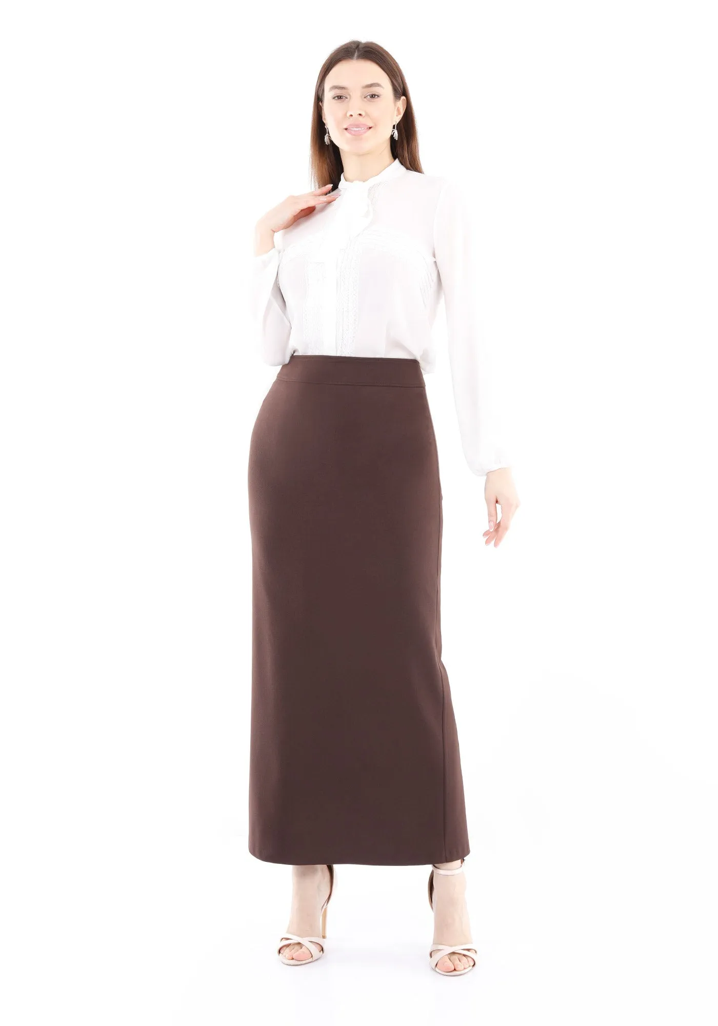 Maxi Back Slitted Pencil Skirt