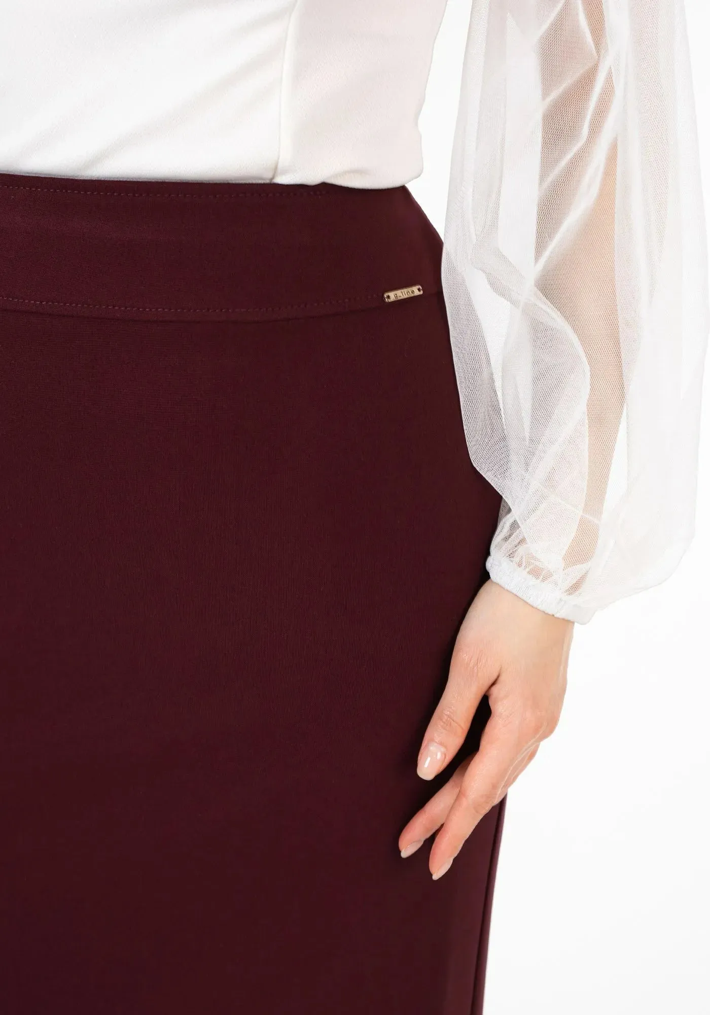 Maxi Back Slitted Pencil Skirt