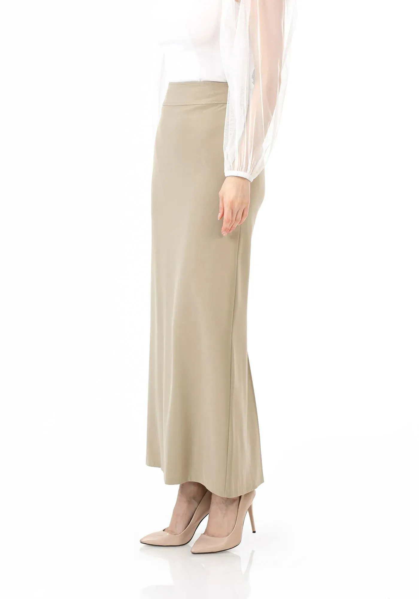 Maxi Back Slitted Pencil Skirt