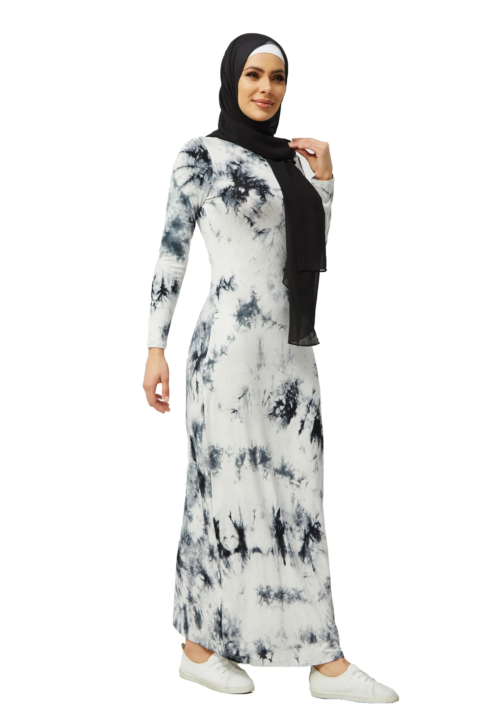 Midnight Tye Dye Cotton Maxi Dress