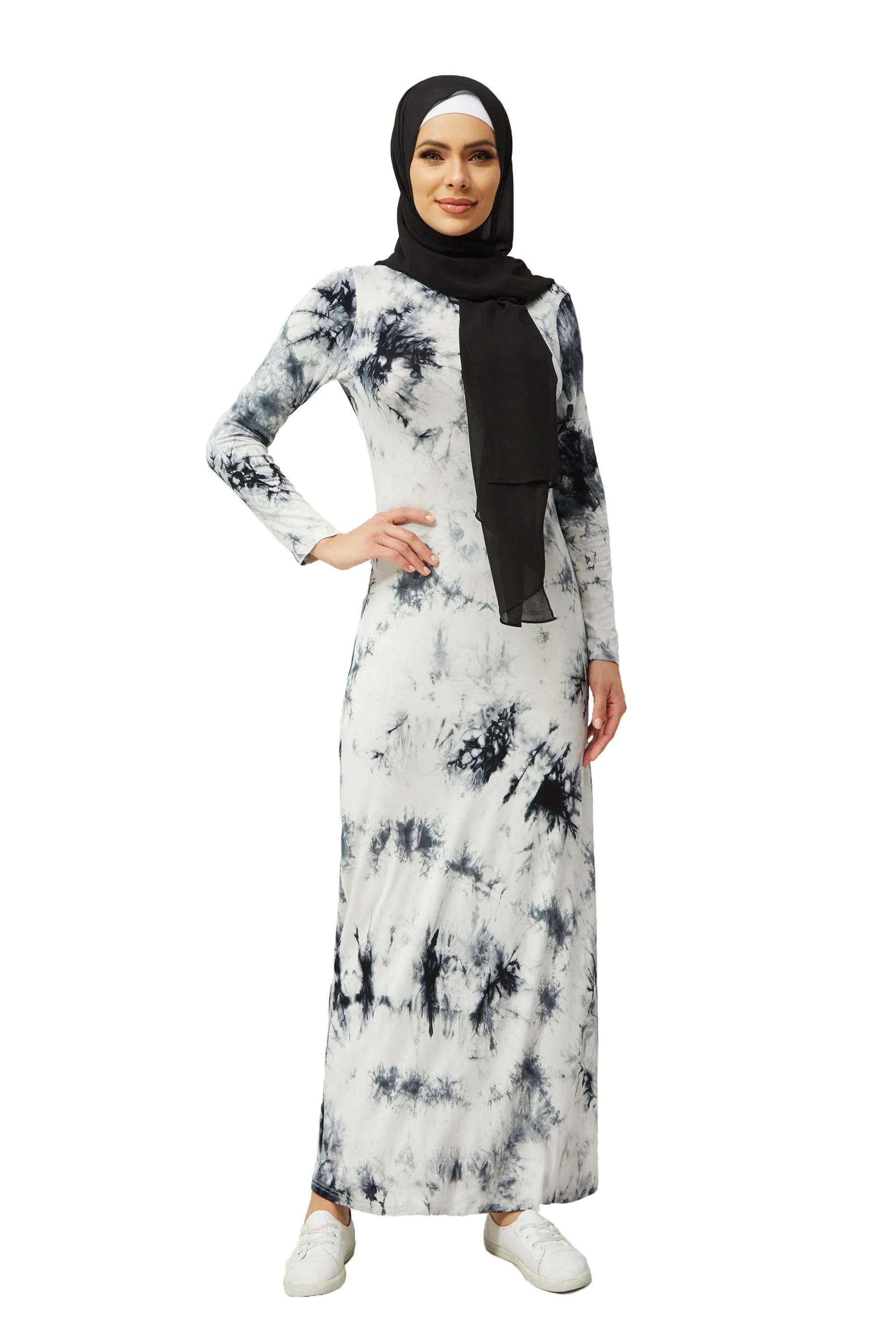 Midnight Tye Dye Cotton Maxi Dress