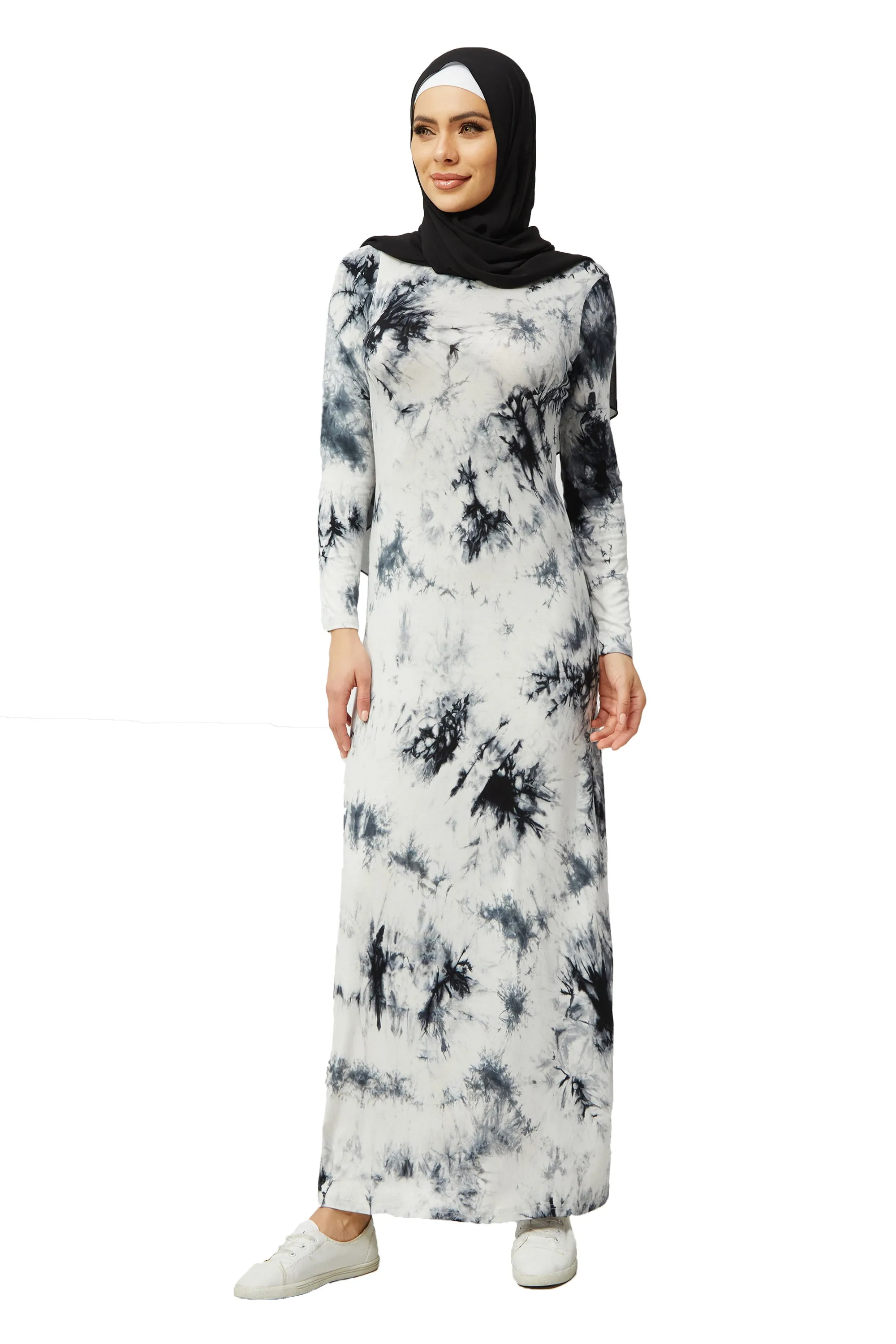 Midnight Tye Dye Cotton Maxi Dress