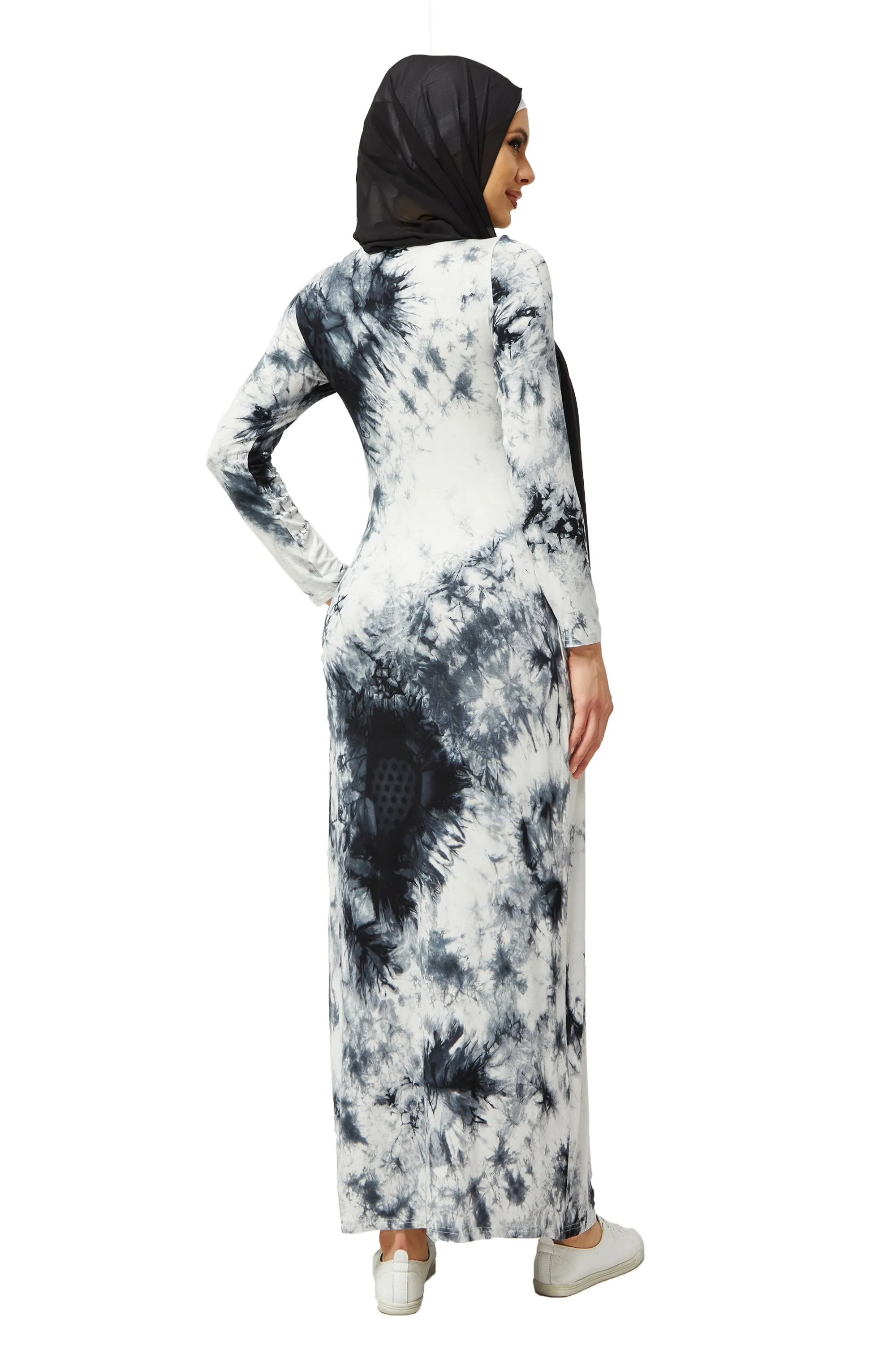 Midnight Tye Dye Cotton Maxi Dress