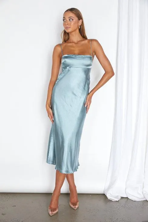 Poma Dress- Teal Blue