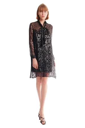 Royce II Silk Chiffon Shirt Dress