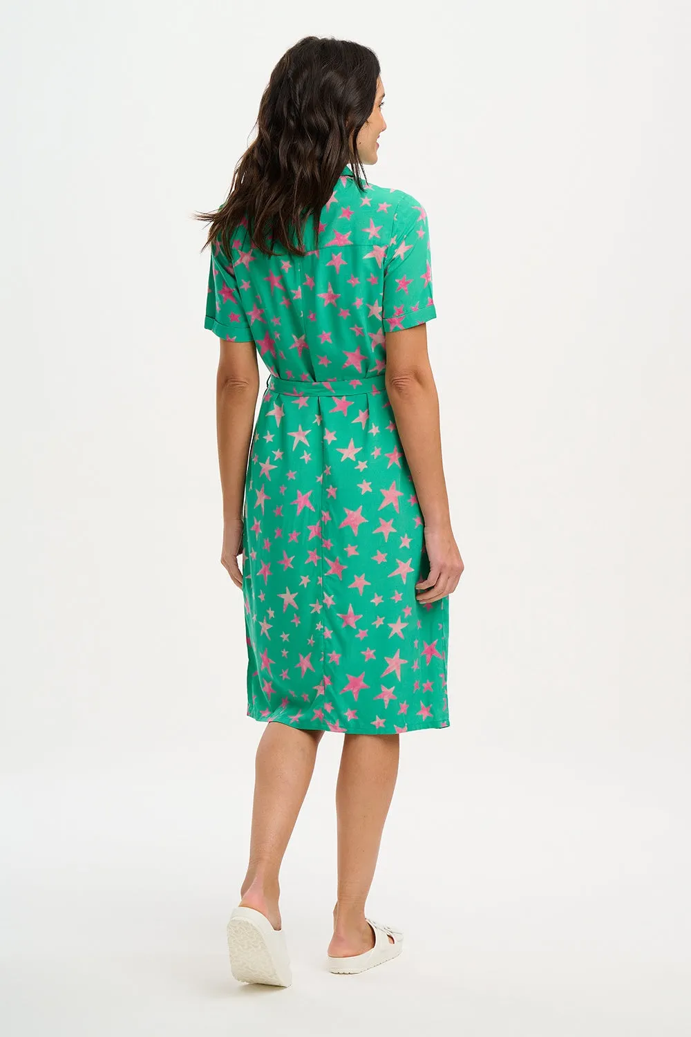 Sugarhill Brighton Janice Batik Midi Shirt Dress