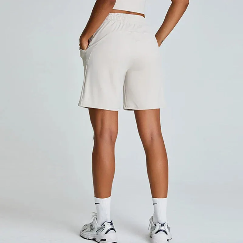 Summer Casual Stretchy Straight Leg SweatShorts Sports Short