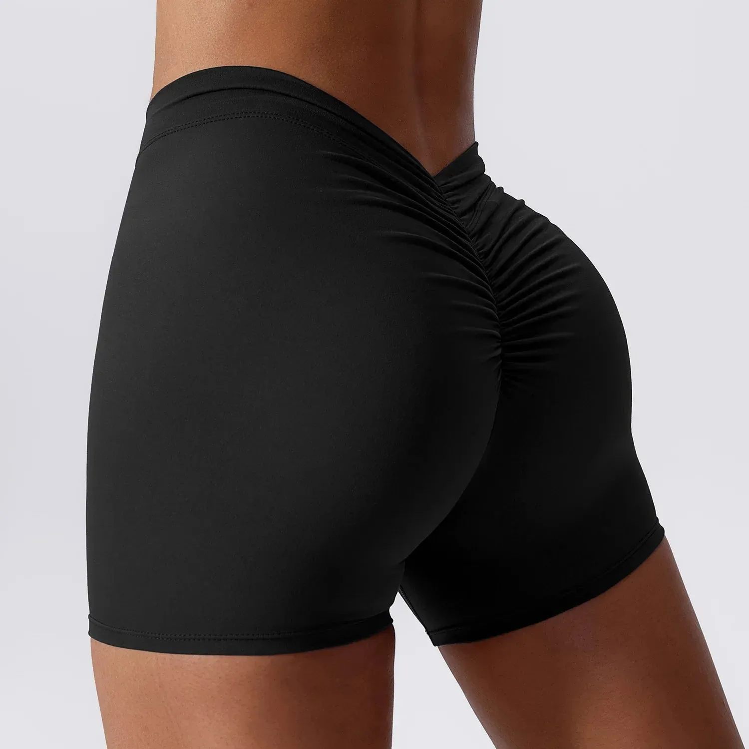 Summer V Back Scrunch Butt Gym Leggings Yoga Pants Sports Short