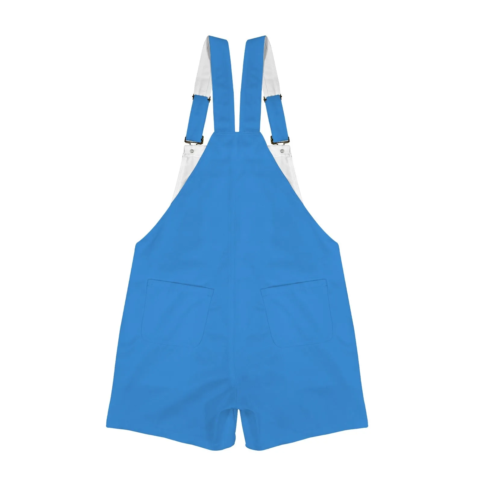 This is my 80's Costume Curious Blue Emerson Easy-Wear Jumpsuit Unisex Shorts Suspender Jumpsuit