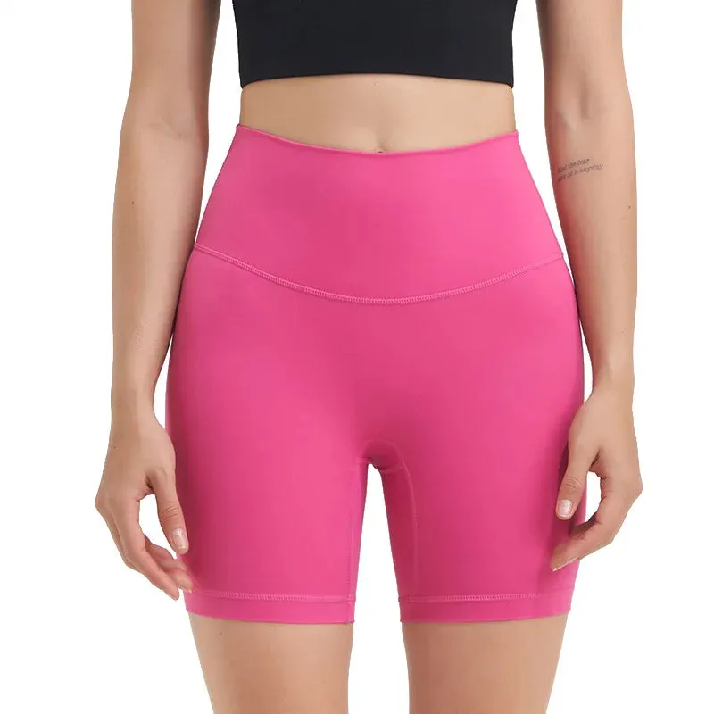 Twisted Pattern Tight Fitness Running Yoga Sports Short for Women