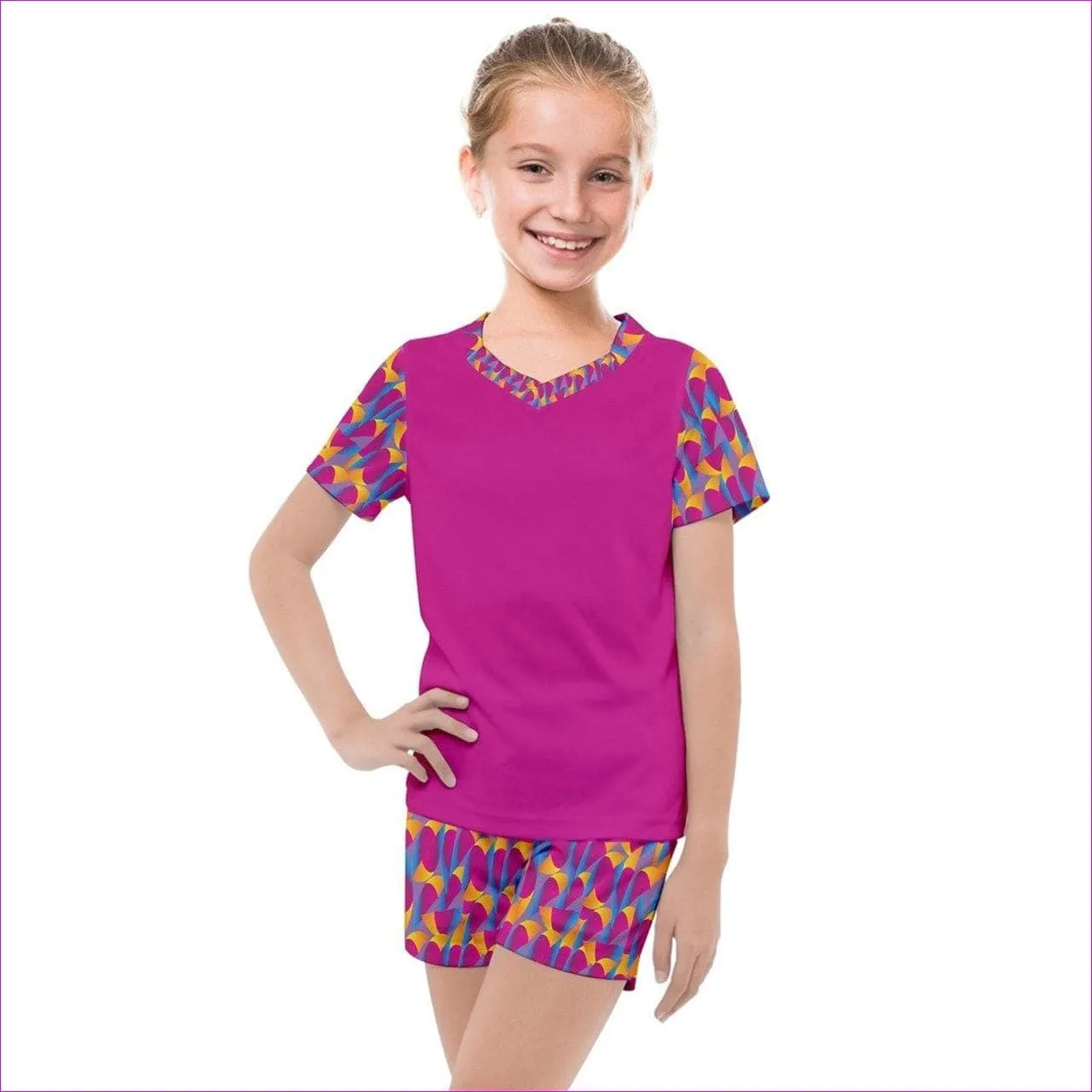 Vibrant Thang Kids Mesh Tee and Shorts Set